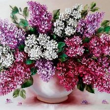 Схема вышивки «Сирень»