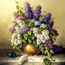 Схема вышивки «Сирень»