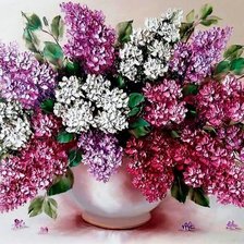 Схема вышивки «Сирень»