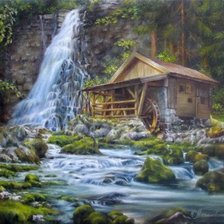 Схема вышивки «Водопад»