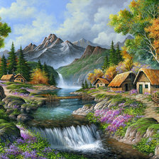 Схема вышивки «pekná príroda»