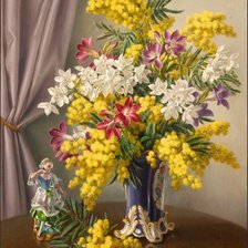 Схема вышивки «kvety,váza»