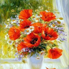 Схема вышивки «vlčie maky»