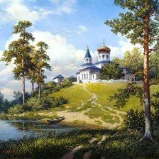 Схема вышивки «красивый вид»