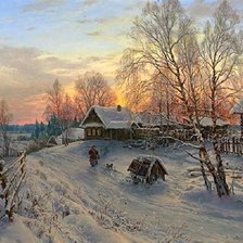 Схема вышивки «zimowy wieczór»