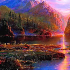 Схема вышивки «Долина»