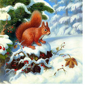 Схема вышивки «Белочка»