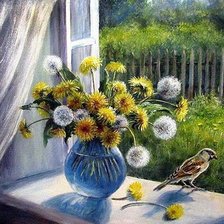 Схема вышивки «Окно в лето»