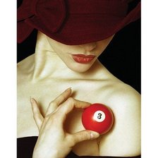 Схема вышивки «дама и бильярд»