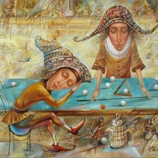 Схема вышивки «бильярд»