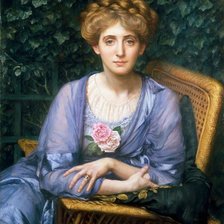 Схема вышивки «Эдвард Джон Пойнтер Портрет леди Маркэм»