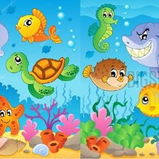 Схема вышивки «Подводный мир»