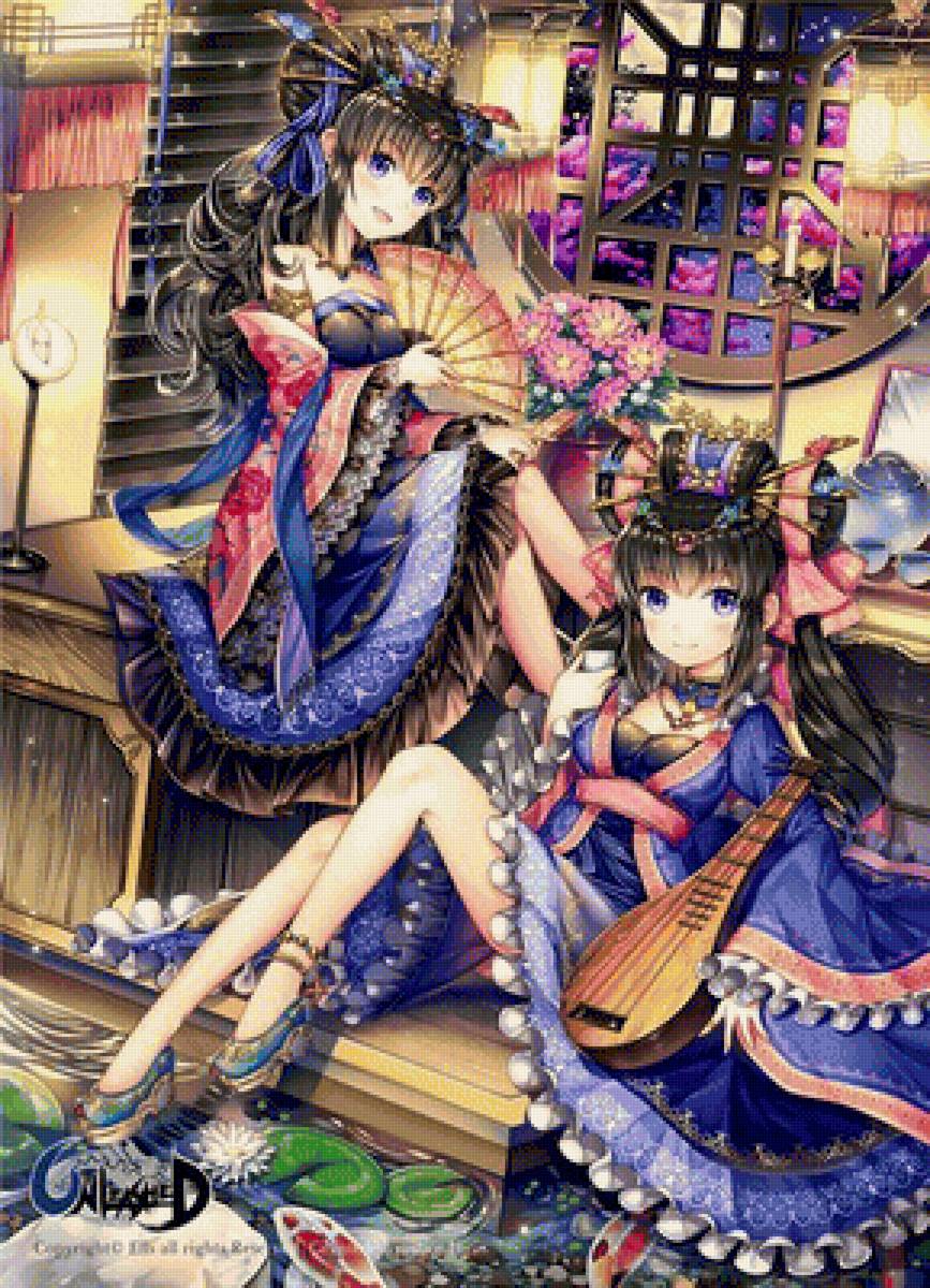 гейши - аниме, гейша, девочка, японский - предпросмотр