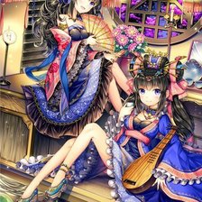 Схема вышивки «гейши»