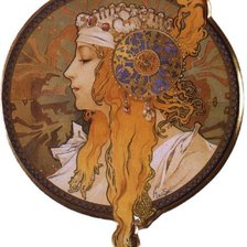 Схема вышивки «Портрет Византийки»