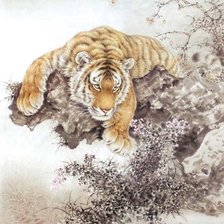 Схема вышивки «тигр 2»