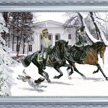 Схема вышивки «гусар»