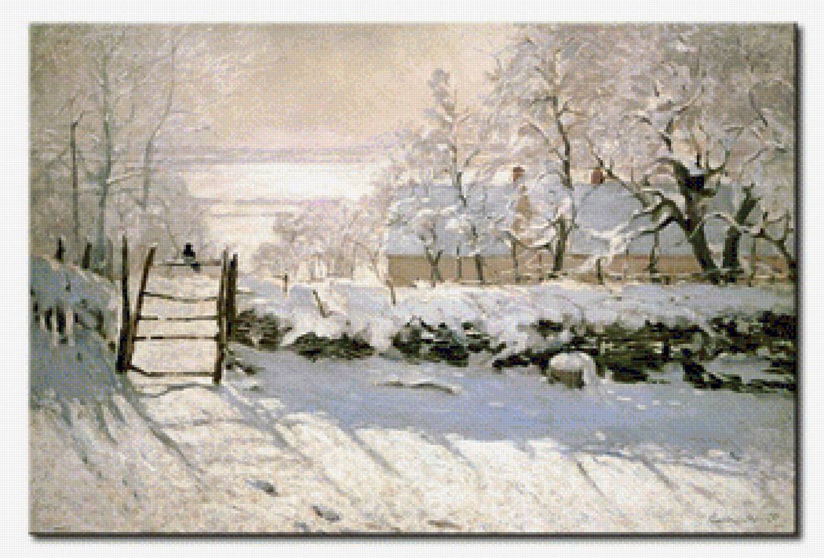 Claude Monet - The Magpie - предпросмотр