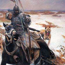 Схема вышивки «охотник»