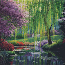 Схема вышивки «у пруда»