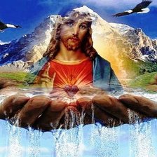 Схема вышивки «иисус»