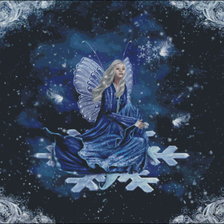 Схема вышивки «на снежинке»