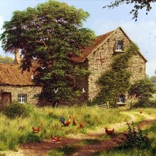 Схема вышивки «пейзаж»