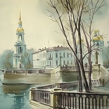 Схема вышивки «Пейзаж»