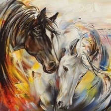 Схема вышивки «лошади»