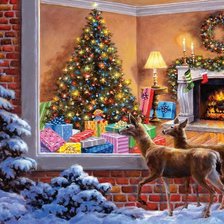 Олени и новый год