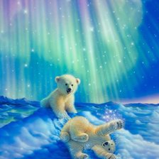 Схема вышивки «Полярные мишки»