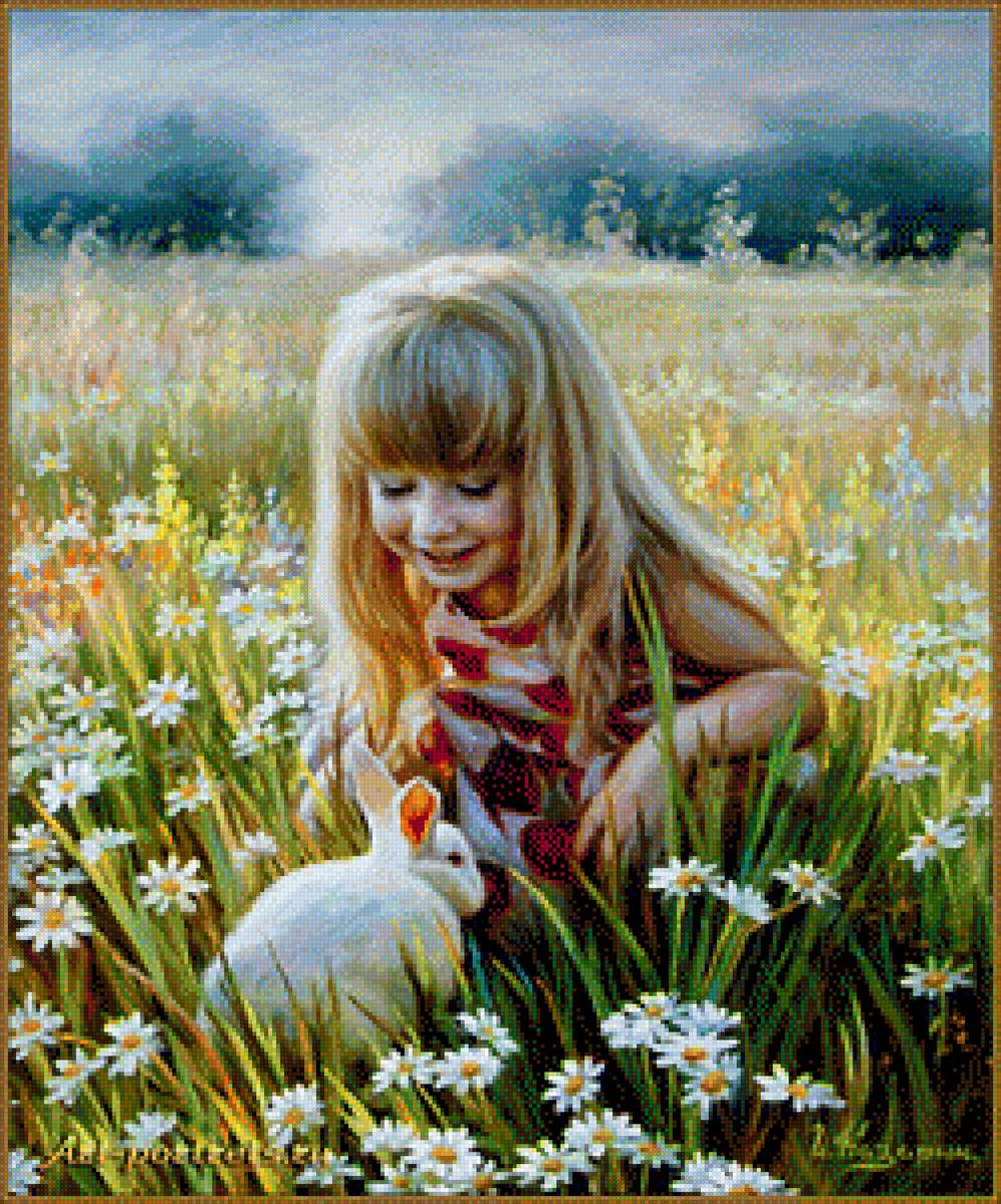 девочка и кролик 2014 г - девочка и кролик 2014 г - предпросмотр