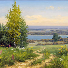 Схема вышивки «Дорога к реке»