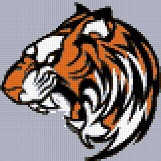 Тигр 6 цветов - для детей, детский - предпросмотр