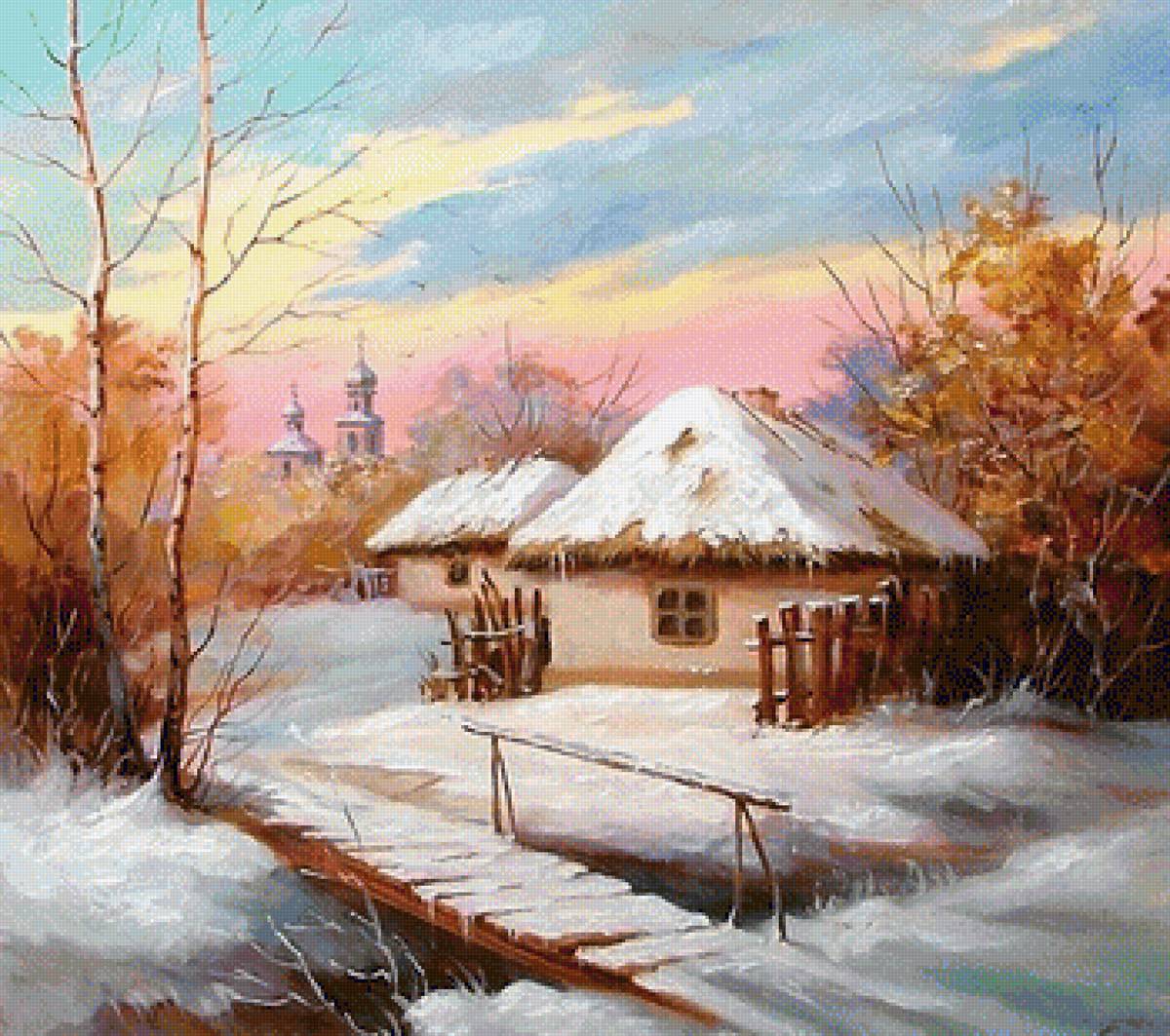 Chata w zimowej szacie - предпросмотр