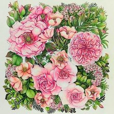 Схема вышивки «роза нежная»