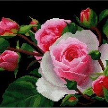 Схема вышивки «цветы»