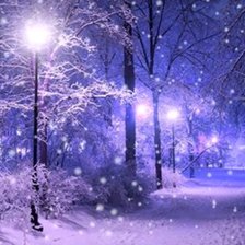 Схема вышивки «Зимний вечер»