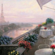 Схема вышивки «Вечер в Париже»