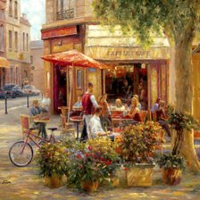 Схема вышивки «Кафе»