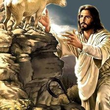 Схема вышивки «Иисус»