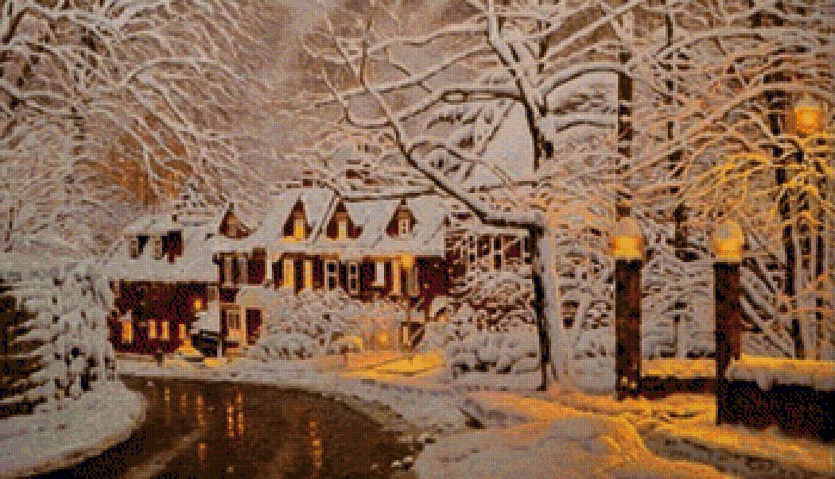 zimowy wieczór - предпросмотр