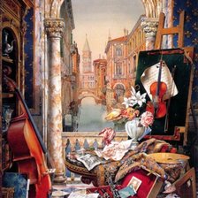 Схема вышивки «венеция»