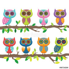 Схема вышивки «совушки»