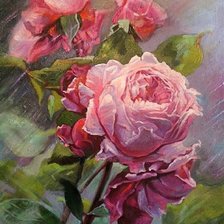 Схема вышивки «розы»