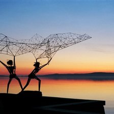 Схема вышивки «Рыбаки гамма»