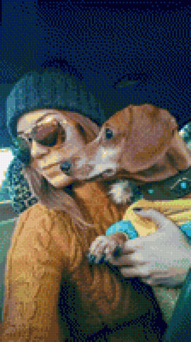 Такса с хозяйкой - хозяйка, такса, за рулем, модная - предпросмотр