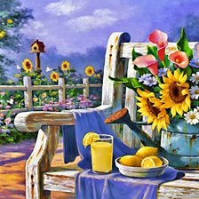 Схема вышивки «Садовый натюрморт»