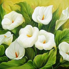 Схема вышивки «каллы»