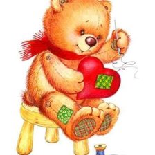 Схема вышивки «Мишка»